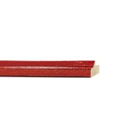 ENCADREMENT ( SANS VERRE ) "SENSATION" ROUGE LAQUE PONCE (SECTION CADRE : 15-25 (L X H mm)) Eurobaguette 1 - Colorart 