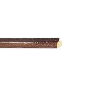 ENCADREMENT ( SANS VERRE ) "SENSATION" BRUN LAQUE PONCE (SECTION CADRE : 15-25 (L X H mm)) Eurobaguette 1 - Colorart