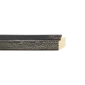 ENCADREMENT ( SANS VERRE ) "SENSATION" GRIS/BRUN LAQUE PONCE (SECTION CADRE : 22-35 (L X H mm)) Eurobaguette 1 - Colorart
