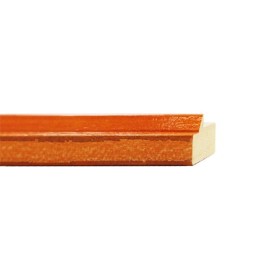 ENCADREMENT ( SANS VERRE ) "SENSATION" ORANGE LAQUE PONCE (SECTION CADRE : 22-35 (L X H mm)) Eurobaguette 1 - Colorart