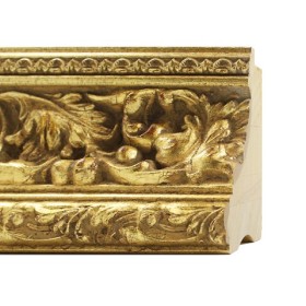 ENCADREMENT ( SANS VERRE ) "CHARLES V" BAROQUE ESPAGNOL OR (SECTION CADRE : 90-54 (L X H mm)) Eurobaguette 1 - Colorart 