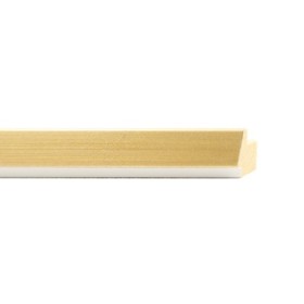 ENCADREMENT ( SANS VERRE ) "APOLLO" DORE/BLANC (SECTION CADRE : 18-20 (L X H mm)) Eurobaguette 1 - Colorart