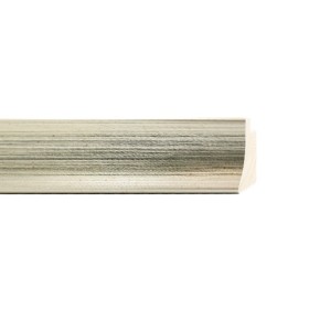 ENCADREMENT ( SANS VERRE ) "NEW PRESTIGE" ARGENT/VERT (SECTION CADRE : 31-25 (L X H mm)) Eurobaguette 1 - Colorart