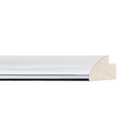 ENCADREMENT ( SANS VERRE ) "COPENHAGUE" CHROME (SECTION CADRE : 20-62 (L X H mm)) Eurobaguette 1 - Colorart