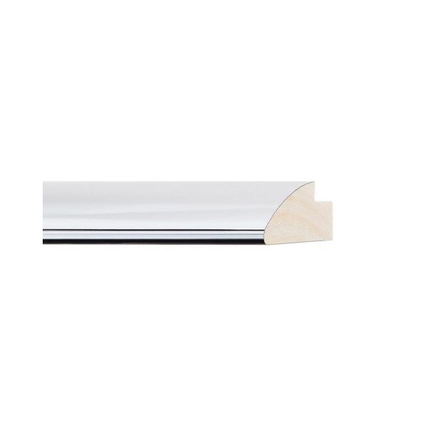 ENCADREMENT ( SANS VERRE ) "COPENHAGUE" CHROME (SECTION CADRE : 20-62 (L X H mm)) Eurobaguette 1 - Colorart 