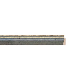 ENCADREMENT ( SANS VERRE ) GRIS/2 FILETS DORES (SECTION CADRE : 15-15 (L X H mm)) Eurobaguette 1 - Colorart