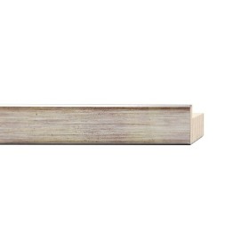 ENCADREMENT ( SANS VERRE ) "BELLEZZA" IMITATION DORE A L'EAU ARGENT (SECTION CADRE : 20-35 (L X H mm)) Eurobaguette 1 - Colorart