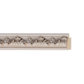ENCADREMENT ( SANS VERRE ) "CHIC" BAGUETTE DE STYLE IVOIRE BROSSE (SECTION CADRE : 23-21 (L X H mm)) Eurobaguette 1 - Colorart