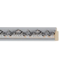 ENCADREMENT ( SANS VERRE ) "CHIC" BAGUETTE DE STYLE GRIS BROSSE (SECTION CADRE : 23-21 (L X H mm)) Eurobaguette 1 - Colorart