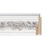 ENCADREMENT ( SANS VERRE ) "CHIC" BAGUETTE DE STYLE BLANC FROTTE (SECTION CADRE : 52-39 (L X H mm)) Eurobaguette 1 - Colorart 