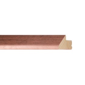 ENCADREMENT ( SANS VERRE ) "MOAI" INCLINE CUIVRE SUR PLATRE 20X50 MM (SECTION CADRE : 20-50 (L X H mm)) Eurobaguette 1 - Colorar