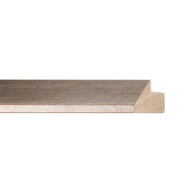 ENCADREMENT ( SANS VERRE ) "MOAI" INCLINE ARGENT SUR PLATRE 20X50 MM (SECTION CADRE : 20-50 (L X H mm)) Eurobaguette 1 - Colorar