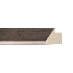 ENCADREMENT ( SANS VERRE ) "MOAI" INCLINE ARGENT SUR PLATRE 25X70 MM (SECTION CADRE : 25-70 (L X H mm)) Eurobaguette 1 - Colorar