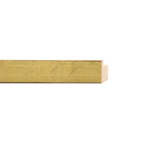 ENCADREMENT ( SANS VERRE ) "CONFIRMATION" PLAT DORE SUR PLATRE 20X20 MM (SECTION CADRE : 20-20 (L X H mm)) Eurobaguette 1 - Colo