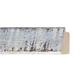 ENCADREMENT ( SANS VERRE ) "DECO FOREST" COUNTRY BLANC (SECTION CADRE : 38-33 (L X H mm)) Eurobaguette 1 - Colorart 