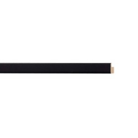 ENCADREMENT ( SANS VERRE ) PLAT NOIR SATINE (SECTION CADRE : 10-13 (L X H mm)) Eurobaguette 1 - Colorart