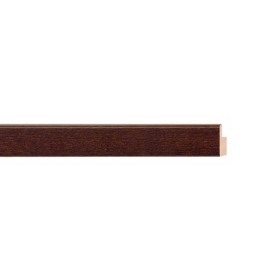 ENCADREMENT ( SANS VERRE ) PLAT NOYER FONCE VERNI (SECTION CADRE : 15-13 (L X H mm)) Eurobaguette 1 - Colorart