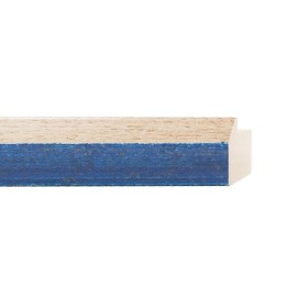 ENCADREMENT ( SANS VERRE ) "RIGOLETTO" VINTAGE BLEU FONCE (SECTION CADRE : 27-36 (L X H mm)) Eurobaguette 1 - Colorart