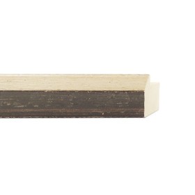 ENCADREMENT ( SANS VERRE ) "RIGOLETTO" VINTAGE BRUN FONCE (SECTION CADRE : 27-36 (L X H mm)) Eurobaguette 1 - Colorart