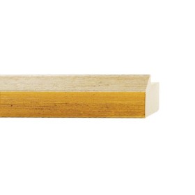 ENCADREMENT ( SANS VERRE ) "RIGOLETTO" VINTAGE JAUNE FONCE (SECTION CADRE : 27-36 (L X H mm)) Eurobaguette 1 - Colorart