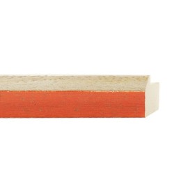 ENCADREMENT ( SANS VERRE ) "RIGOLETTO" VINTAGE ORANGE (SECTION CADRE : 27-36 (L X H mm)) Eurobaguette 1 - Colorart