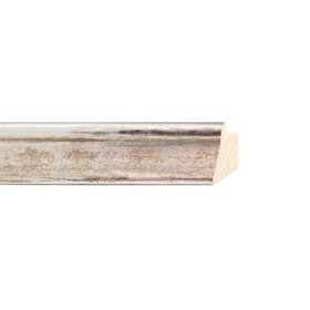 ENCADREMENT ( SANS VERRE ) "MAGIC" ARGENT PROFIL INCLINE (SECTION CADRE : 22-34 (L X H mm)) Eurobaguette 1 - Colorart
