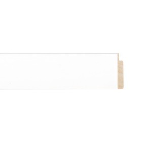 ENCADREMENT ( SANS VERRE ) PLAT BLANC SATINE (SECTION CADRE : 30-13 (L X H mm)) Eurobaguette 1 - Colorart