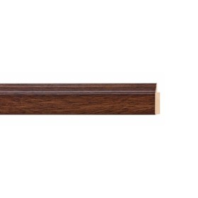 ENCADREMENT ( SANS VERRE ) NOYER FONCE VERNI (SECTION CADRE : 20-13 (L X H mm)) Eurobaguette 1 - Colorart