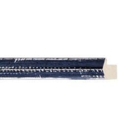 ENCADREMENT ( SANS VERRE ) "ZEPPINA" BLEU FAIT A LA MAIN (SECTION CADRE : 18-34 (L X H mm)) Eurobaguette 1 - Colorart