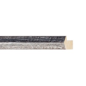 ENCADREMENT ( SANS VERRE ) "ZEPPINA" GRIS FAIT A LA MAIN (SECTION CADRE : 18-34 (L X H mm)) Eurobaguette 1 - Colorart