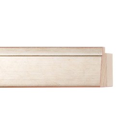ENCADREMENT ( SANS VERRE ) PROFIL INCLINE ARGENT (SECTION CADRE : 35-28 (L X H mm)) Eurobaguette 1 - Colorart
