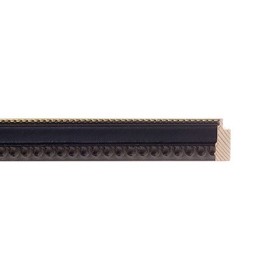 ENCADREMENT ( SANS VERRE ) NOIR - FILET DECORATIF (SECTION CADRE : 17-15 (L X H mm)) Eurobaguette 1 - Colorart