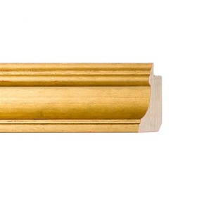 ENCADREMENT ( SANS VERRE ) CREUX DORE - DOS NOIR (SECTION CADRE : 40-35 (L X H mm)) Eurobaguette 1 - Colorart