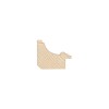 ENCADREMENT ( SANS VERRE ) CREUX DORE - DOS NOIR (SECTION CADRE : 40-35 (L X H mm)) Eurobaguette 2 - Colorart 