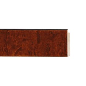 ENCADREMENT ( SANS VERRE ) CAISSE LOUPE D'ORME RAMIN BRILLANT (SECTION CADRE : 40-15 (L X H mm)) Eurobaguette 1 - Colorart 