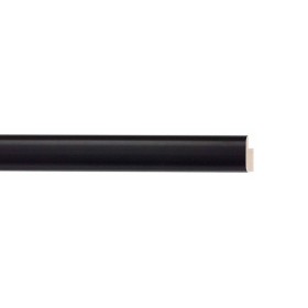 ENCADREMENT ( SANS VERRE ) PLAT NOIR SATINE (SECTION CADRE : 15-13 (L X H mm)) Eurobaguette 1 - Colorart