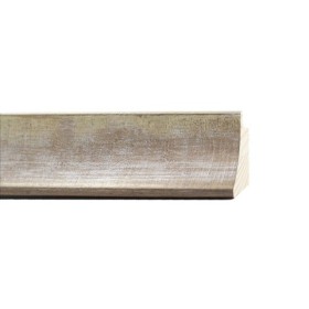 ENCADREMENT ( SANS VERRE ) "ARTISTICA" BRUN PASTEL/ARGENT (SECTION CADRE : 34-33 (L X H mm)) Eurobaguette 3 - Colorart 