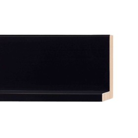 ENCADREMENT ( SANS VERRE ) CAISSE AMERICAINE NOIRE SATINEE (SECTION CADRE : 58-40 (L X H mm)) Eurobaguette 1 - Colorart