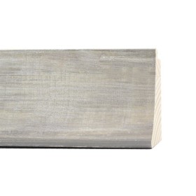 ENCADREMENT ( SANS VERRE ) "ARTISTICA" GRIS PASTEL/ARGENT (SECTION CADRE : 63-33 (L X H mm)) Eurobaguette 1 - Colorart