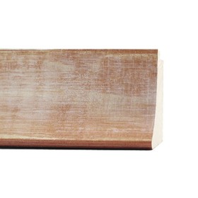 ENCADREMENT ( SANS VERRE ) "ARTISTICA" ROUGE PASTEL/ARGENT (SECTION CADRE : 63-33 (L X H mm)) Eurobaguette 1 - Colorart