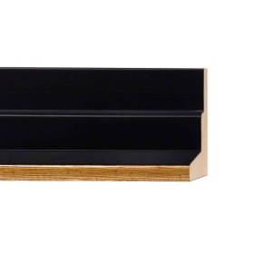 ENCADREMENT ( SANS VERRE ) CAISSE AMERICAINE NOIRE/DOREE (SECTION CADRE : 55-37 (L X H mm)) Eurobaguette 1 - Colorart