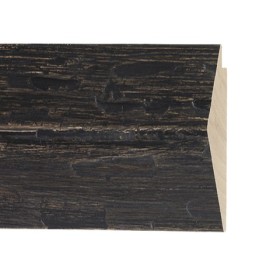 ENCADREMENT ( SANS VERRE ) WENGE NOIR BEIGE PONCE (SECTION CADRE : 87-53 (L X H mm)) Eurobaguette 1 - Colorart
