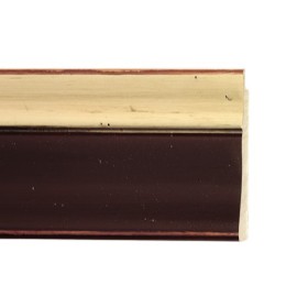 ENCADREMENT ( SANS VERRE ) WENGE AVEC FILET IVOIRE (SECTION CADRE : 70-25 (L X H mm)) Eurobaguette 1 - Colorart 