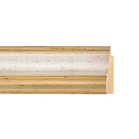 ENCADREMENT ( SANS VERRE ) CREUX ARGENT - DORE (SECTION CADRE : 42-33 (L X H mm)) Eurobaguette 1 - Colorart