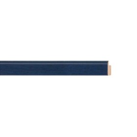 ENCADREMENT ( SANS VERRE ) RAMIN MAT BLEU PROFOND (SECTION CADRE : 14-14 (L X H mm)) Eurobaguette 1 - Colorart