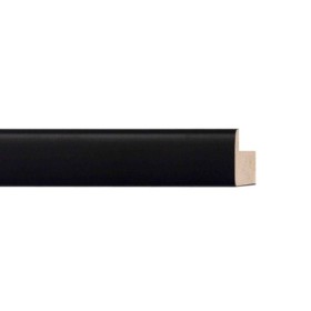 ENCADREMENT ( SANS VERRE ) NOIR SATINE (SECTION CADRE : 22-33 (L X H mm)) Eurobaguette 1 - Colorart