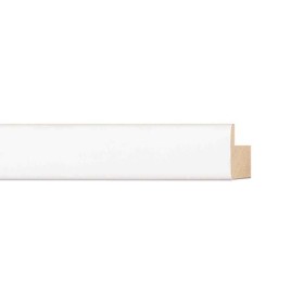 ENCADREMENT ( SANS VERRE ) BLANC SATINE (SECTION CADRE : 22-33 (L X H mm)) Eurobaguette 1 - Colorart