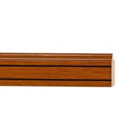 ENCADREMENT ( SANS VERRE ) PEACH-PIN 2 LIGNES NOIRES (SECTION CADRE : 30-13 (L X H mm)) Eurobaguette 1 - Colorart