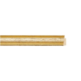 ENCADREMENT ( SANS VERRE ) IVOIRE SUR ASSIETTE OR (SECTION CADRE : 16-18 (L X H mm)) Eurobaguette 1 - Colorart