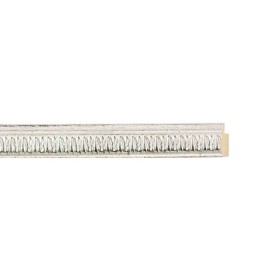 ENCADREMENT ( SANS VERRE ) ORNEMENT BLANC ANTIQUE (SECTION CADRE : 15-17 (L X H mm)) Eurobaguette 1 - Colorart